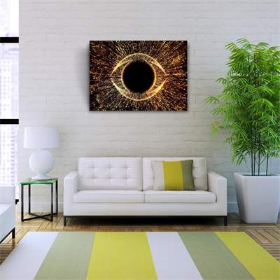 Digital Yanılsama Siyah ve Kahve Tonlarda Kanvas Tablo 50x 70