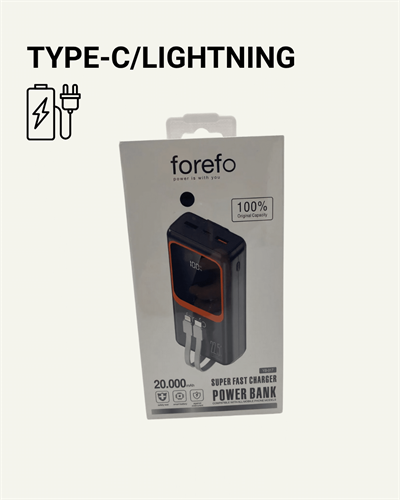 Dijital Ekranlı 20.000 mAh Powerbank | 22.5W Hızlı Şarj + Çoklu Bağlantı Seçeneği