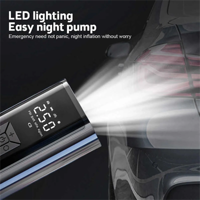 Dijital Ekranlı Şarjlı Taşınabilir Araç Hava Kompresörü