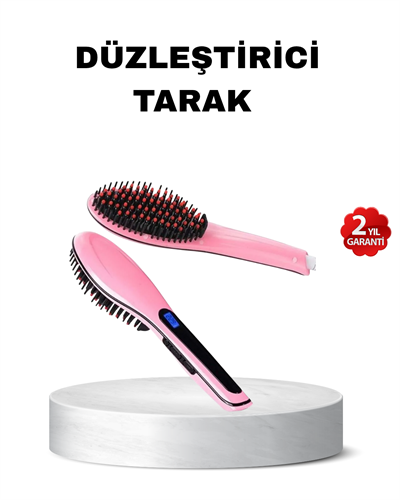 Dijital Ekranlı Seramik Saç Düzleştirici Tarak – 5 Kademeli Isı Ayarı, İyon Kontrollü