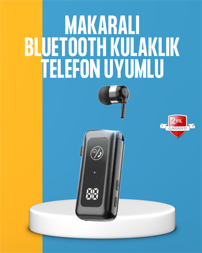 Dijital Ekranlı ve Hızlı Şarjlı Bluetooth 5.2 Makaralı Kulaklık