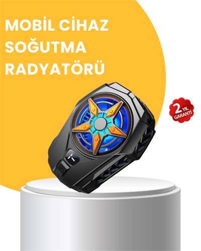 Dijital Göstergeli Evrensel Telefon Soğutma Fanı