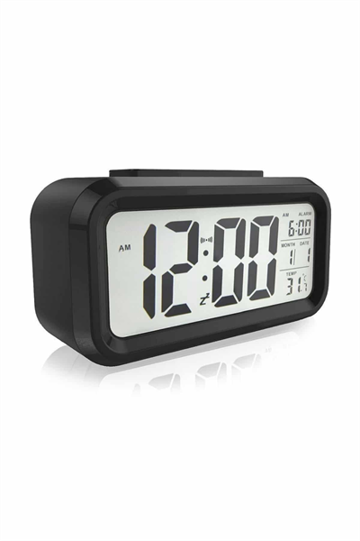 Dijital Masa Saati Takvim Çalar Saat Alarmlı Işıklı Led Ekran Pilli