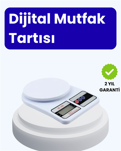 Dijital Mutfak Terazisi 10kg Kapasiteli 1g Hassasiyetli