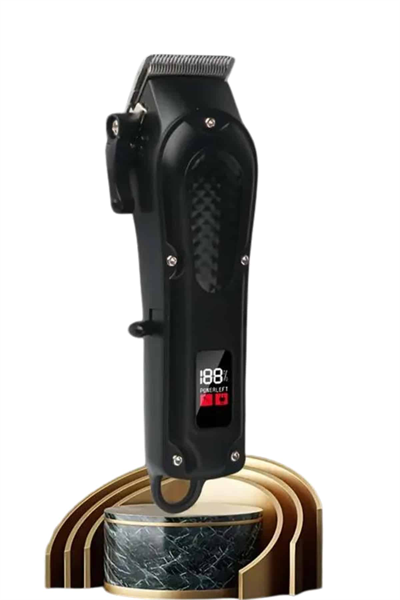 Dijital Profesyonel Kablosuz Saç Sakal Tıraş Makinası Sessiz Paslanmaz Çelik
