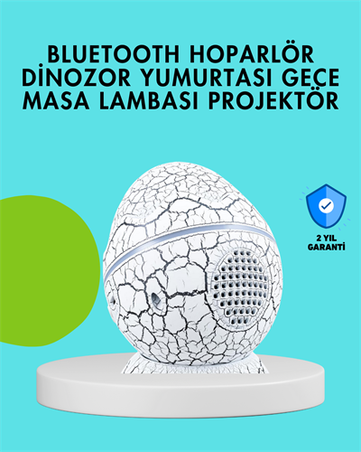 Dinozor Yumurtası Tasarımlı Gece Lambası – Müzik ve Işık Senkronizasyonlu