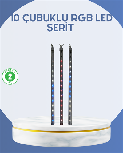 Dış Mekan LED Kayan Yıldız Işığı 10 Çubuk Aydınlatma