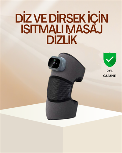 Diz ve Dirsek İçin Isıtmalı Masaj Dizlik Aparatı