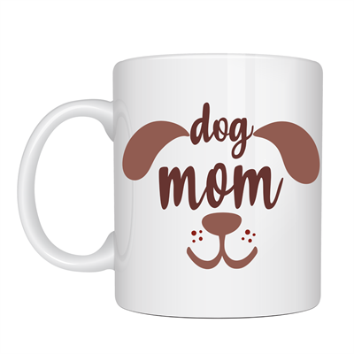 Dog Mom Kupa MODEL 185 – Köpek Annesi Temalı Porselen Kahve Kupası – Köpek Severlere Hediye Kupa