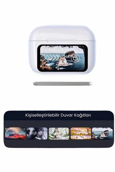 Dokunmatik Ekranlı ANC/ENC Yeni Nesil Pro Bluetooth Kulaklık Dokunmatik Ekran