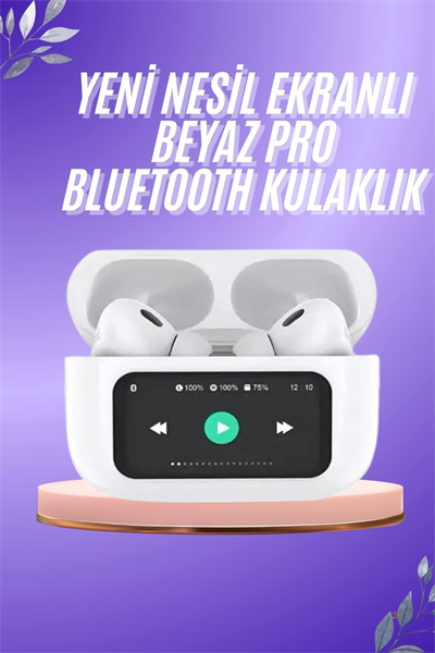 Dokunmatik Ekranlı ANC/ENC Yeni Nesil Pro Bluetooth Kulaklık Dokunmatik Ekran