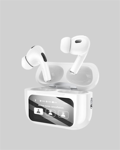 Dokunmatik Ekranlı Bluetooth Kulaklık – ANC, Suya Dayanıklı, Powerbank Kutulu