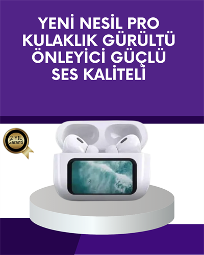 Dokunmatik Ekranlı Bluetooth Kulaklık ANC Gürültü Önleme Suya Dayanıklı