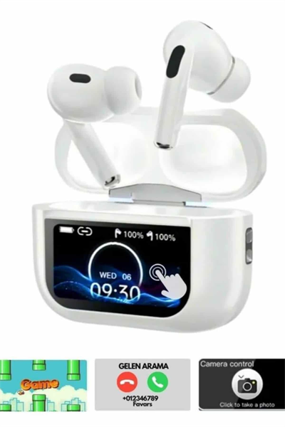 Dokunmatik Ekranlı Bluetooth Kulaklık TWS İOS Android Tüm Telefonlara Uyumlu Kulaklık