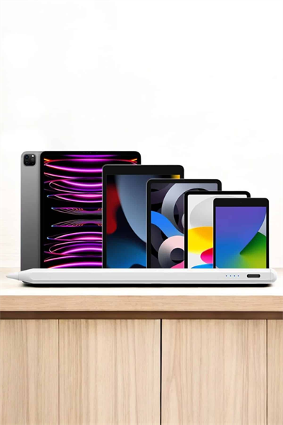 Dokunmatik Kalem Beyaz Şarjlı Yedek Uçlu Android ve İOS Uyumlu