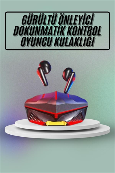Dokunmatik Kontrol Tws Işıklı Kulakiçi Bluetooth Kulaklık Kablosuz Oyuncu Kulaklığı