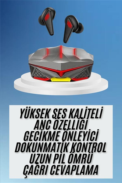 Dokunmatik Kontrol Tws Işıklı Kulakiçi Bluetooth Kulaklık Kablosuz Oyuncu Kulaklığı