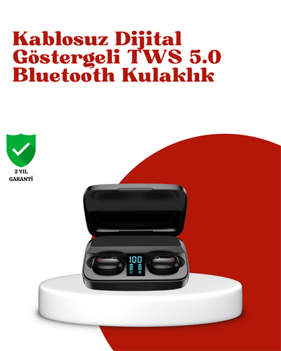 Dokunmatik Kontrollü ABS Malzemeli Bluetooth Kulaklık + Yüksek Kapasiteli Kutu