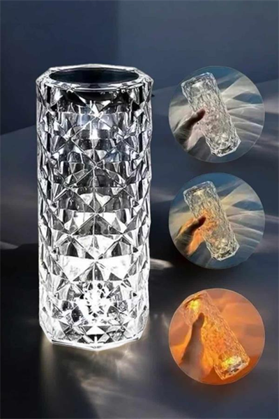 Dokunmatik Kristal Gece Lambası Hediyelik