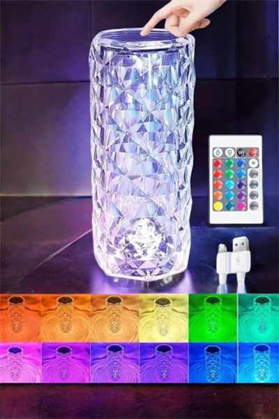Dokunmatik Kristal Gece Lambası Hediyelik