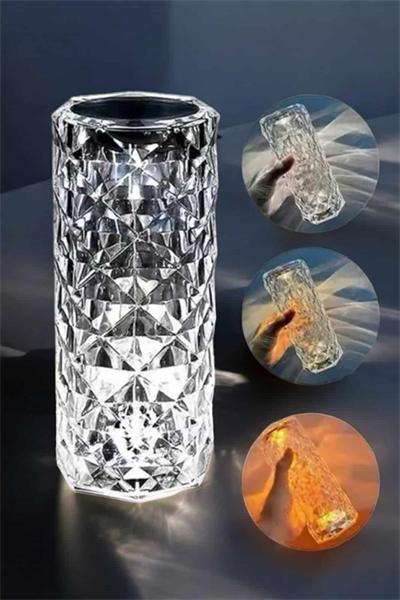 Dokunmatik Kristal Gece Lambası Hediyelik