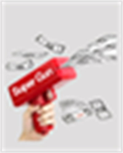 Dolar Boyutunda Kâğıt Atışı Yapan Pil ile Çalışan Oyuncak Tabanca