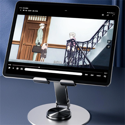 Dönebilir ve Katlanabilir Masaüstü Metal Telefon Tutucu