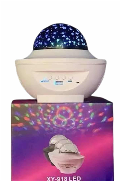Dönen Işıklı Disko Topu Projektör Müzik Çalarlı Disco Speaker