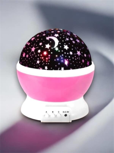 Dönen Renkli Gökyüzü Projektörlü Gece Lambası