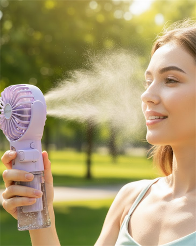 Dönen Su Sisli El Fanı – 4 Kademeli Rüzgar, Şeffaf Su Haznesi, Sessiz Çalışma