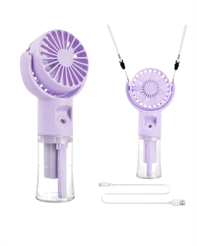 Dönen Su Sisli El Fanı – 4 Kademeli Rüzgar, Şeffaf Su Haznesi, Sessiz Çalışma