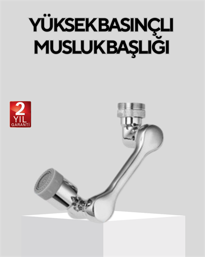 Döner Musluk Başlığı Çok Açılı Robotik Kol Su Tasarruflu