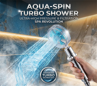 Duş Başlığı Turbo Pervaneli Serinletici Tasarım