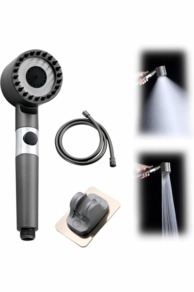Duş Başlığı Yüksek Basınçlı Masaj Taraklı 3 Kademeli