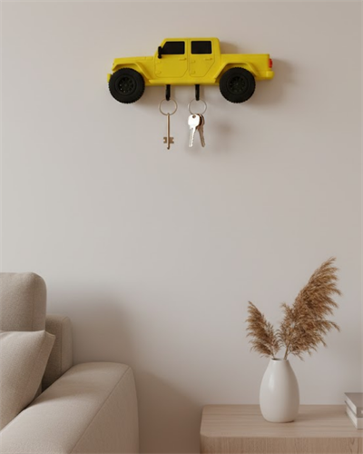 Duvara Monte Araba Anahtarlık Dekoratif ve Kullanışlı
