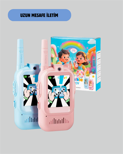 Ekranlı Walkie Talkie Oyuncağı Ses ve Görüntü Destekli