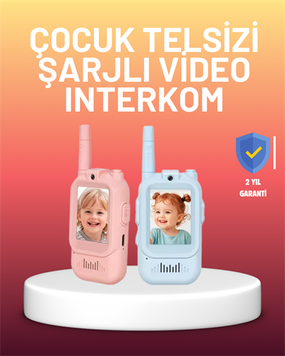 Ekranlı Walkie Talkie Oyuncağı Ses ve Görüntü Destekli