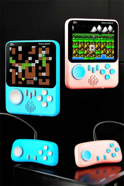 El Atarisi 3.5 inç Ekran Çift Konsol 666 Adet Retro Oyun Gamepad