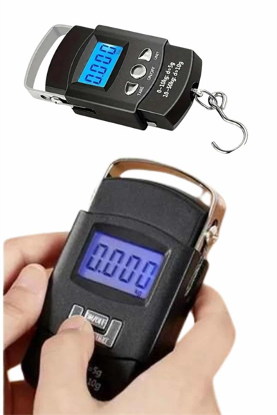 El Kantarı Dijital El Terazisi 50 Kg Kapasiteli LCD Ekranlı