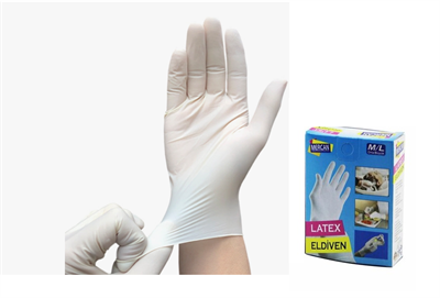 Eldiven Latex Eldiven Muayene Eldiveni S/M