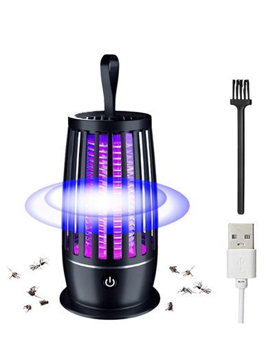 Elektrikli Böcek Öldürücü UV Mor Işık Sessiz Çalışma Gece Lambalı Güvenli Kullanım