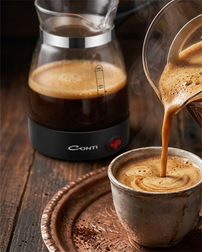 Elektrikli Cam Türk Kahvesi Makinesi 0.5 Litre 650W Kahve Yapma Makinesi