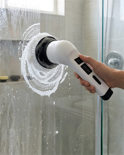 Elektrikli Döner Temizlik Fırçası 9 Başlık ve Uzun Süreli Kullanım