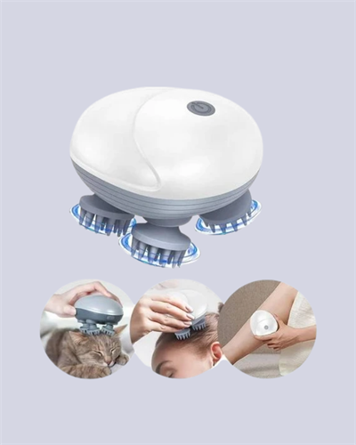 Elektrikli Kafa Derisi Masaj Aleti Islak ve Kuru Kullanım