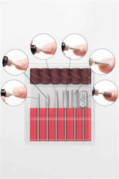 Elektrikli Manikür Pedikür Törpü Seti Protez Tırnak Nasır Temizleyici