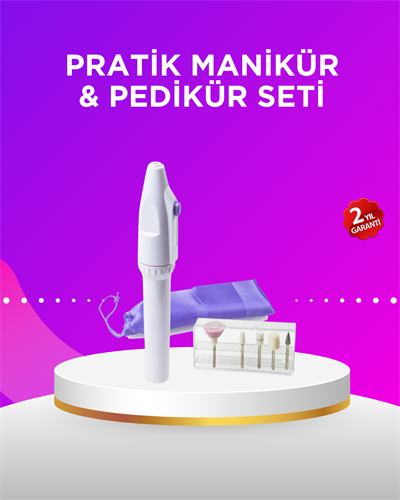 Elektrikli Manikür ve Pedikür Matkap Seti – Ayarlanabilir Hız, Ergonomik ve Sessiz