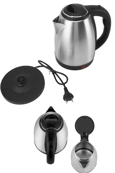 Elektrikli Paslanmaz Çelik Su Isıtcı Çelik Kettle 1.8 Lt. Uzun Ömürlü