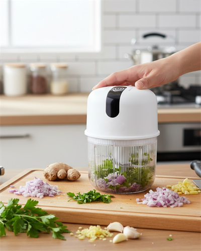 Elektrikli Sarımsak Doğrayıcı Hafif ve Taşınabilir