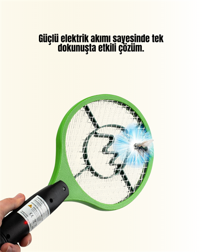 Elektrikli Sinek Raketi | Yüksek Voltajlı, Güvenli ve Taşınabilir