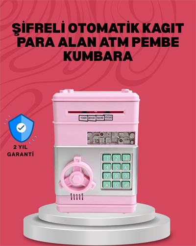 Elektronik Şifreli Otomatik Para Yutan Çocuk Kumbarası